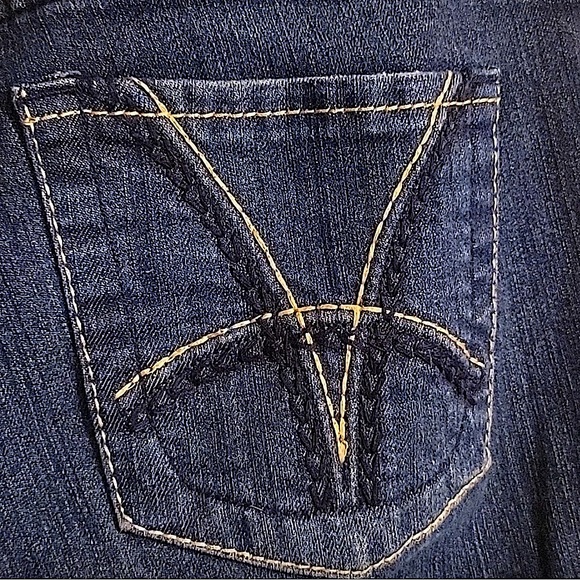 KUT FROM THE KLOTH Nathalie High Rise Flap Pocket Denim Blue Jean Size 10 - Picture 1 of 11